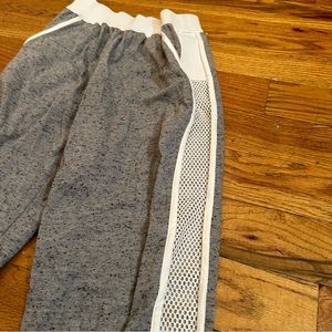 Grey Net Sweatpants